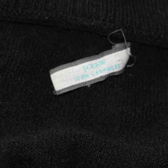 J.Crew Women's 100% Cashmere Black Cowl Neck Sweater Vintage Y2K - Picture 3 of 11